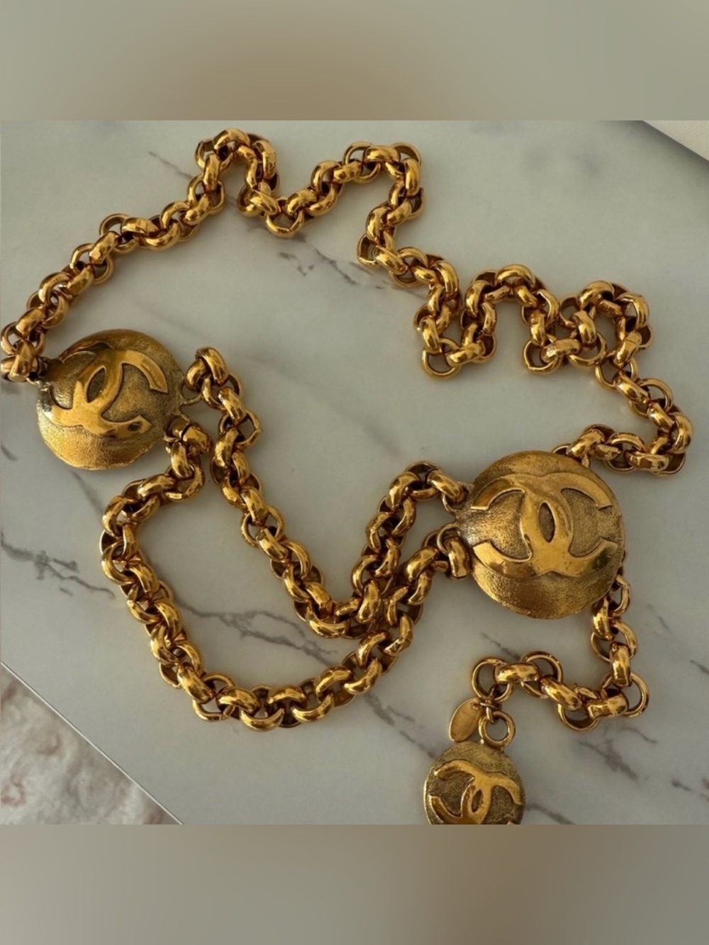 VTG Chanel Chain Gold-Plated Belt